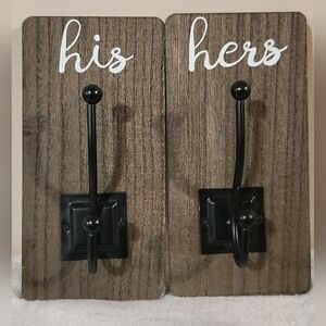 Brown and Black Farmhouse Wall Hooks